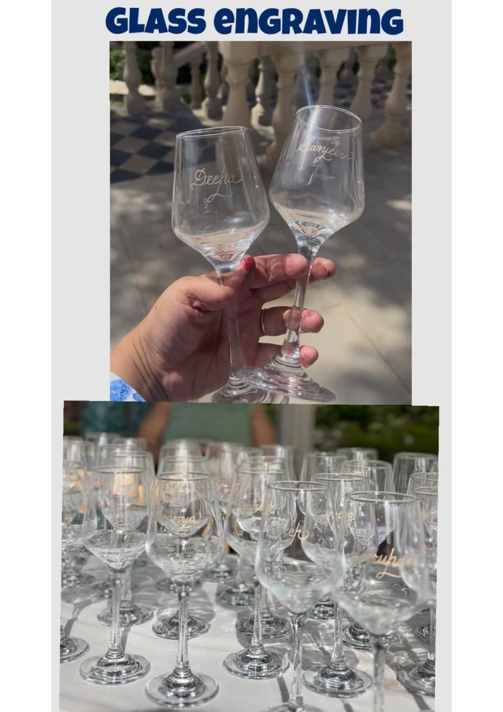 Live Engraving Glasses Stall wedding carnival stall Udaipur by Udaipur Event Management