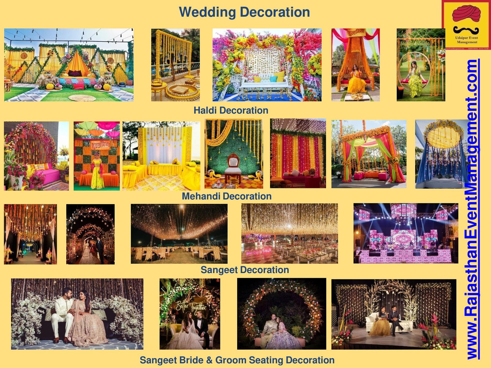 Wedding decorations gallery - Udaipur Event Management