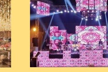 Branch & Crystal Stage Seating - Udaipur Event Management