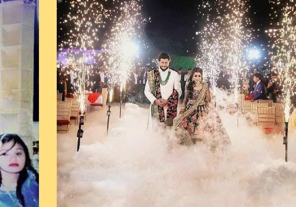 Fog & Sparkler Aisle - Udaipur Event Management